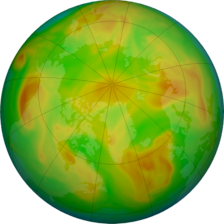 Arctic ozone map for 18 May 2022